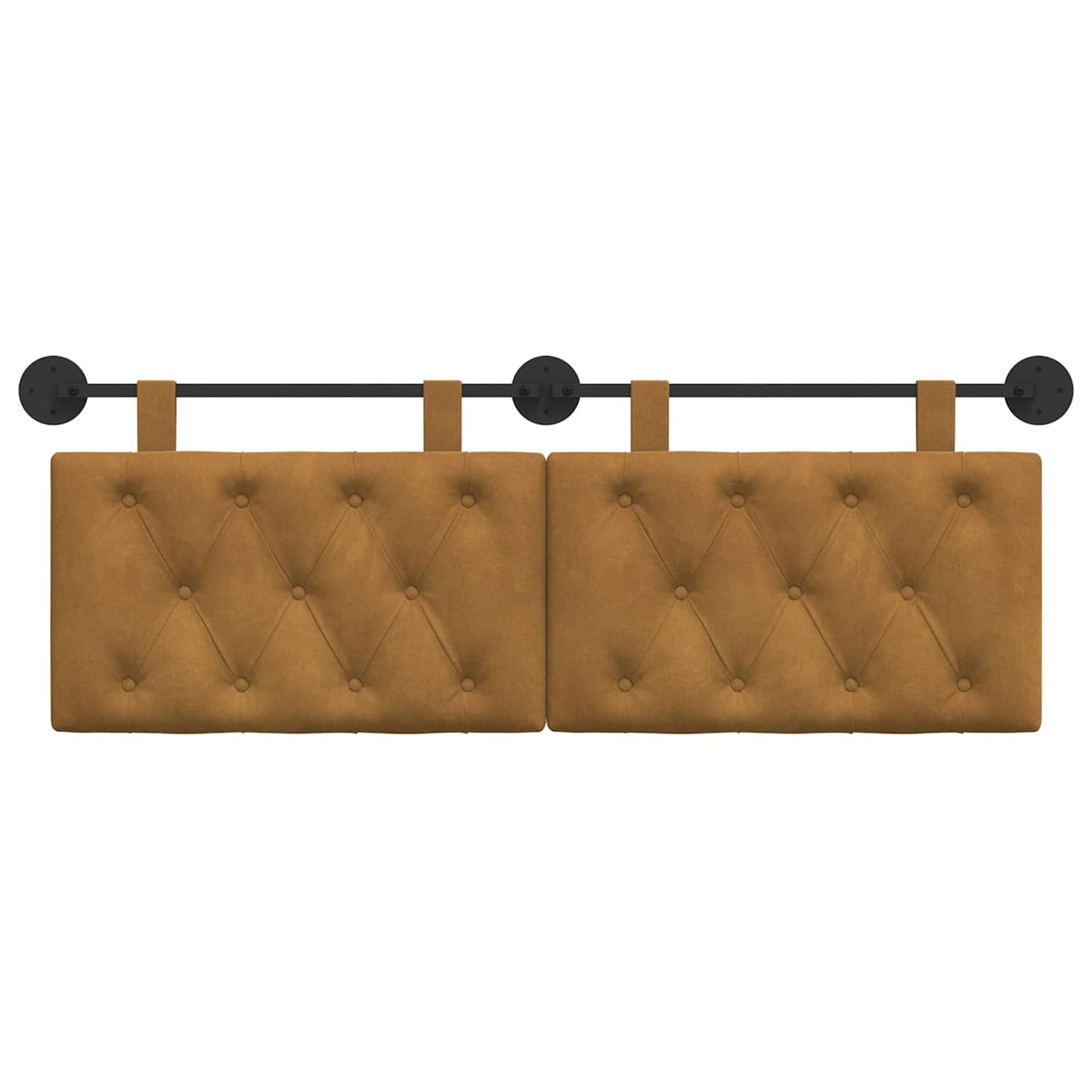 Testata appesa Marrone 150 x 55 x 7 cm Velluto