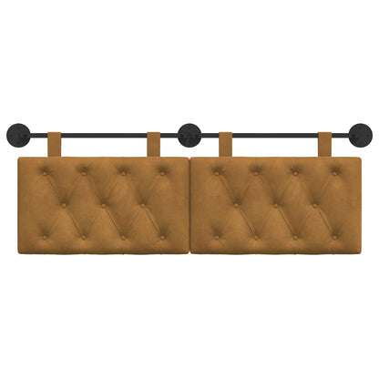 Testata appesa Marrone 150 x 55 x 7 cm Velluto