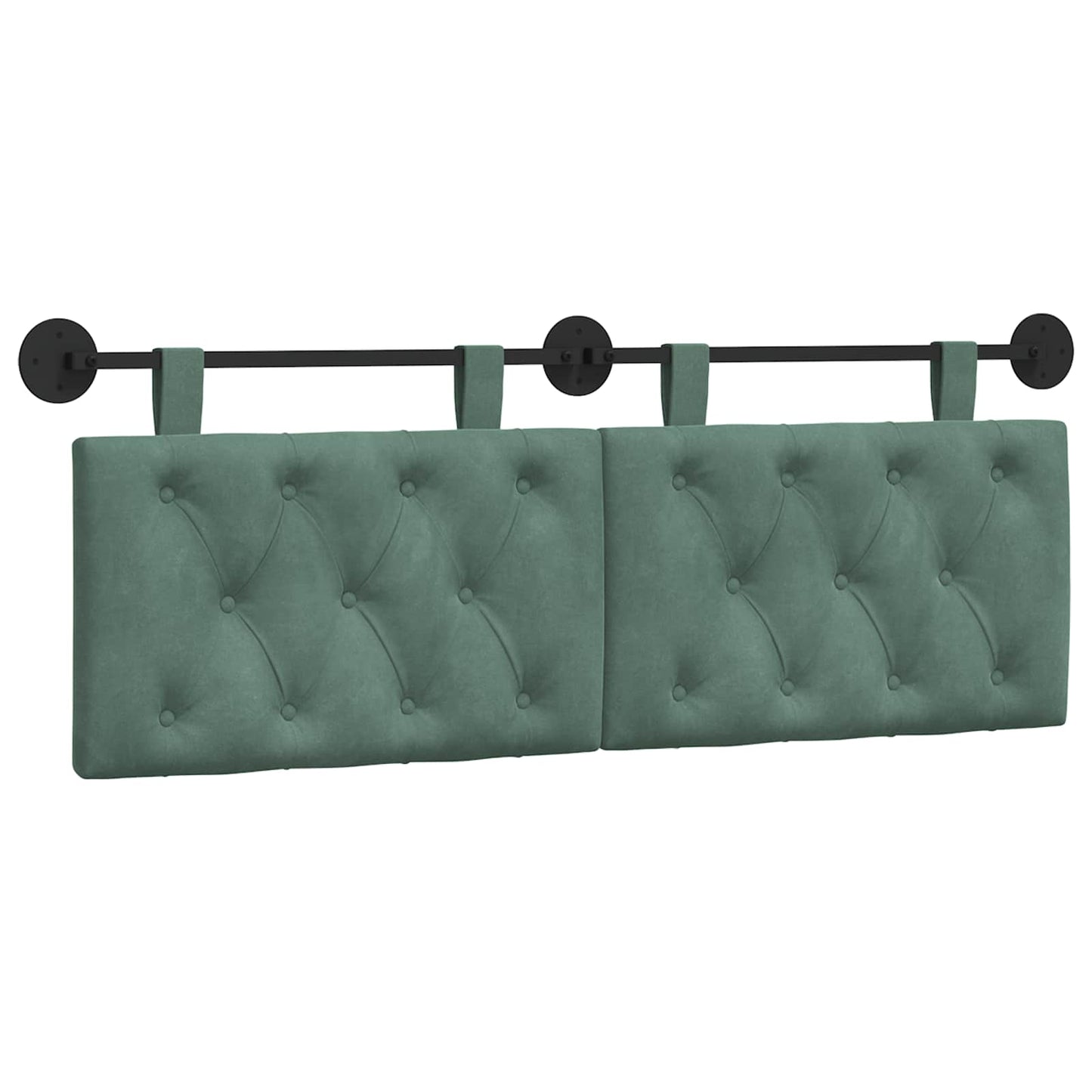 Testata appesa Verde Mare 150 x 55 x 7 cm Velluto