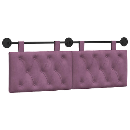Testata appesa Montaggio a parete Viola 150 x 55 x 7 cm Velluto