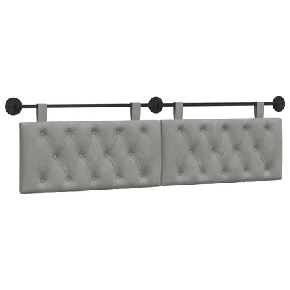 Testata appesa Grigio chiaro 170 x 55 x 7 cm Velluto