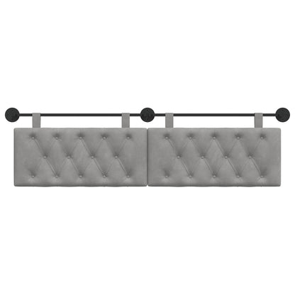 Testata appesa Grigio chiaro 170 x 55 x 7 cm Velluto