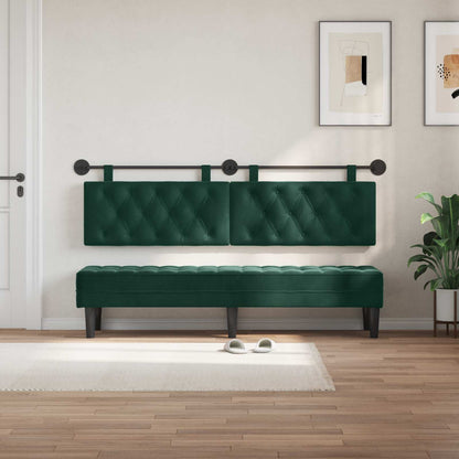 Testata appesa Verde Scuro 170 x 55 x 7 cm Velluto