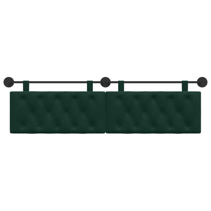 Testata appesa Verde Scuro 170 x 55 x 7 cm Velluto