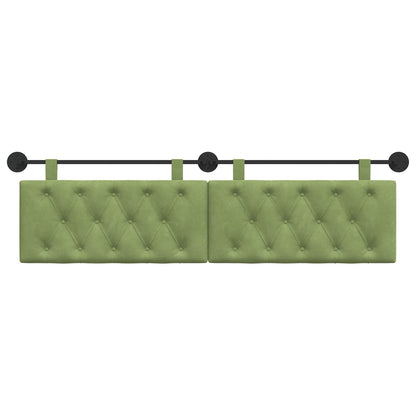 Testata appesa Verde chiaro 170 x 55 x 7 cm Velluto