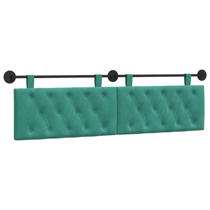 Testata appesa Turchese 170 x 55 x 7 cm Velluto