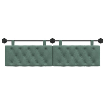 Testata appesa Verde Mare 170 x 55 x 7 cm Velluto
