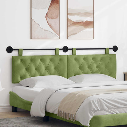 Testata appesa Verde chiaro 190 x 55 x 7 cm Velluto