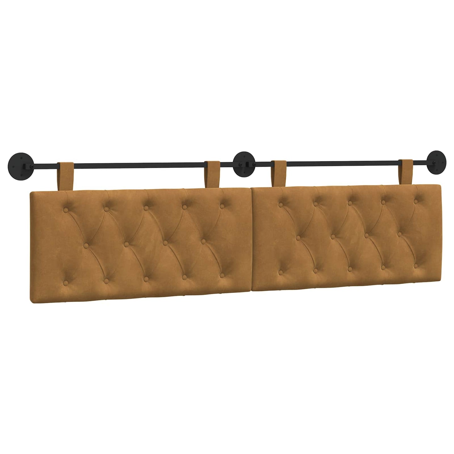 Testata appesa Marrone 190 x 55 x 7 cm Velluto