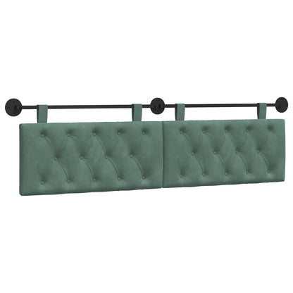 Testata appesa Verde Mare 190 x 55 x 7 cm Velluto