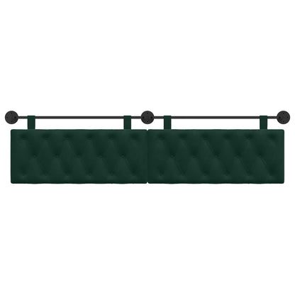 Testata appesa Verde Scuro 210 x 55 x 7 cm Velluto