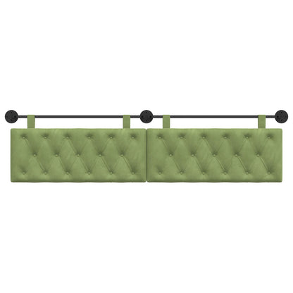 Testata appesa Verde chiaro 210 x 55 x 7 cm Velluto
