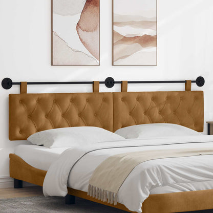 Testata appesa Marrone 210 x 55 x 7 cm Velluto