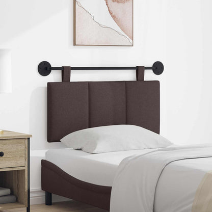 Testata appesa Rigato Marrone Scuro 90 x 55 x 5 cm Tessuto