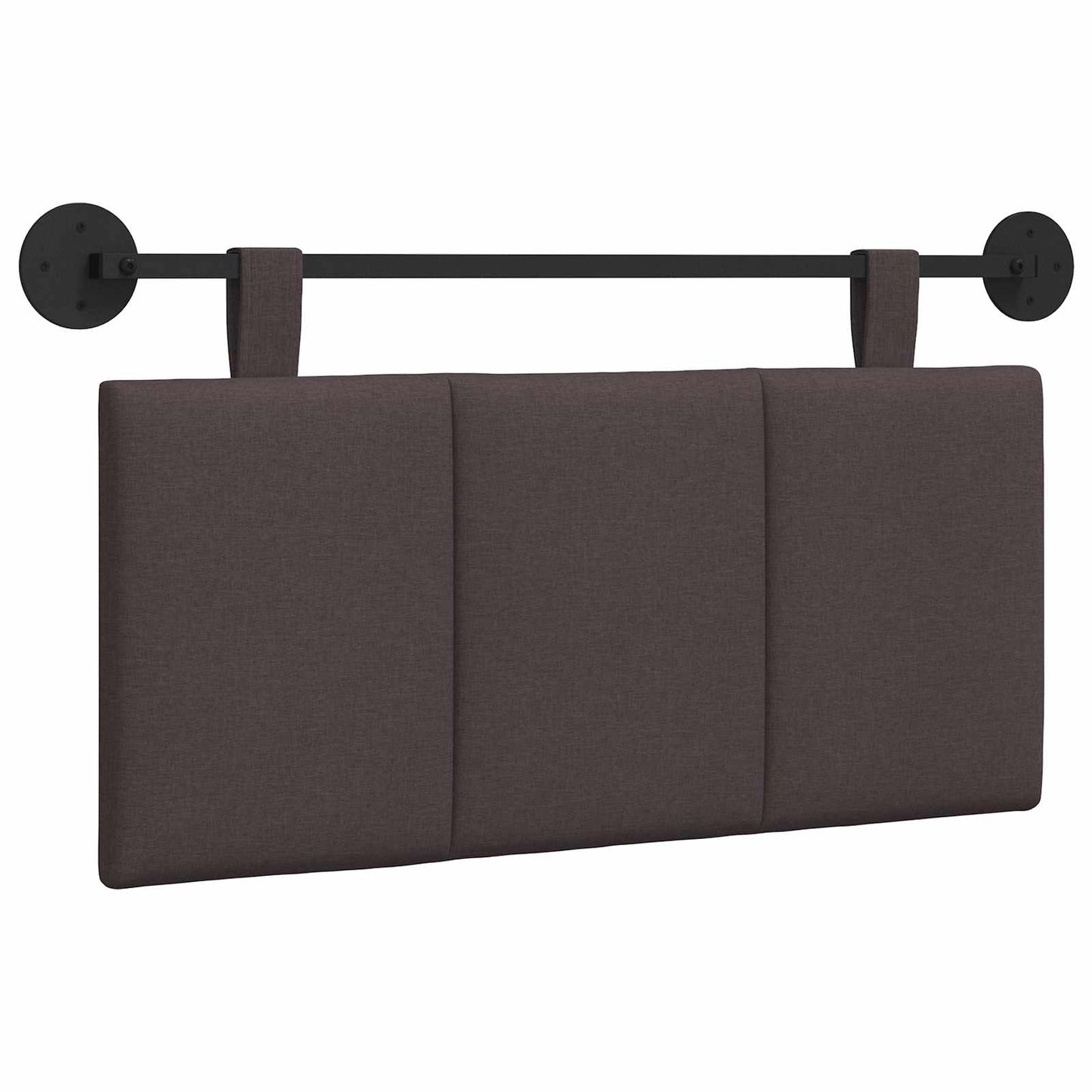 Testata appesa Rigato Marrone Scuro 90 x 55 x 5 cm Tessuto