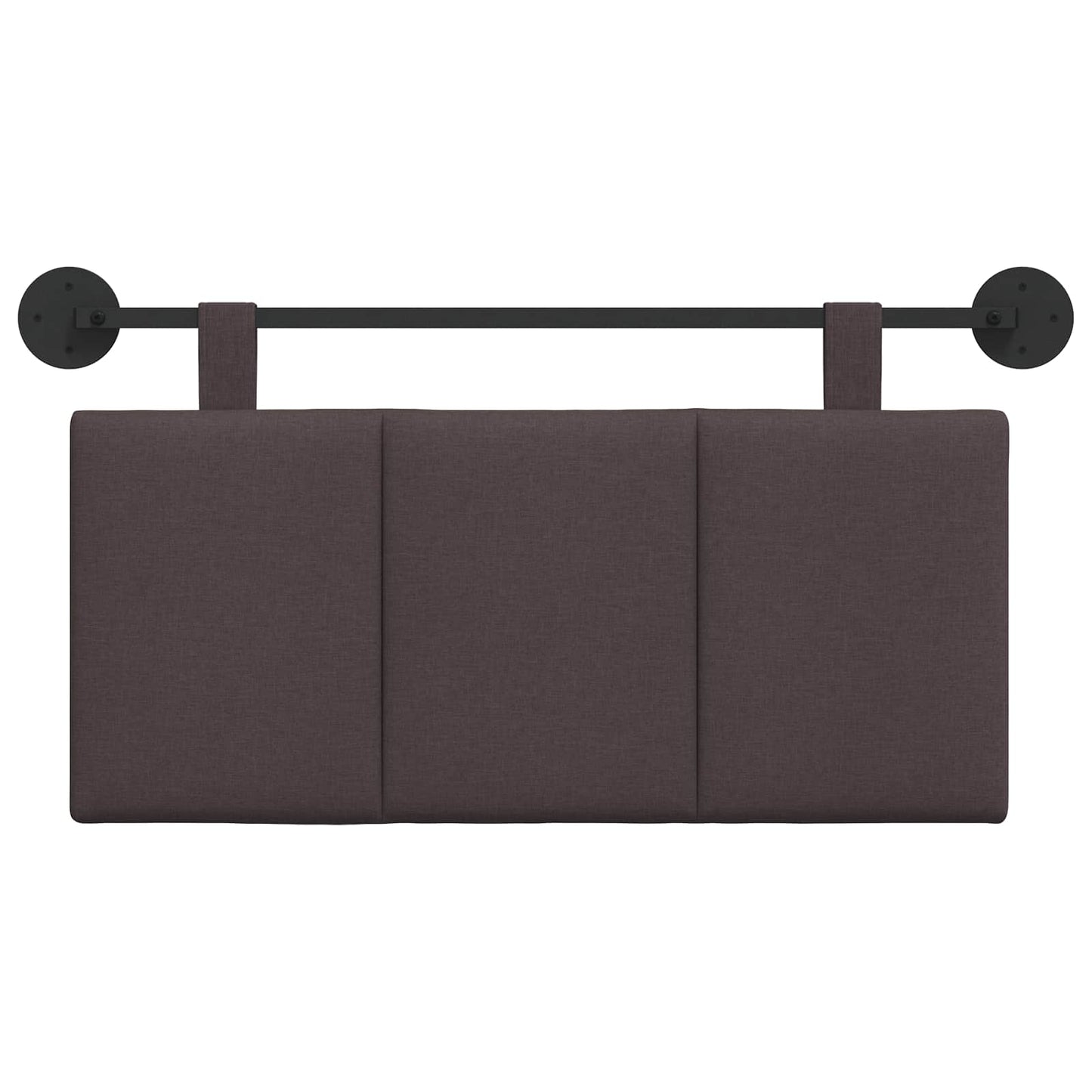 Testata appesa Rigato Marrone Scuro 90 x 55 x 5 cm Tessuto
