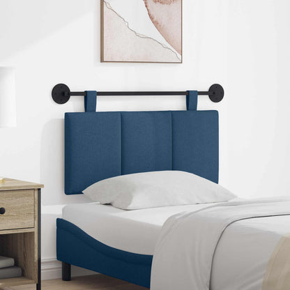 Testata appesa Montaggio a parete Blu 90 x 55 x 5 cm Tessuto