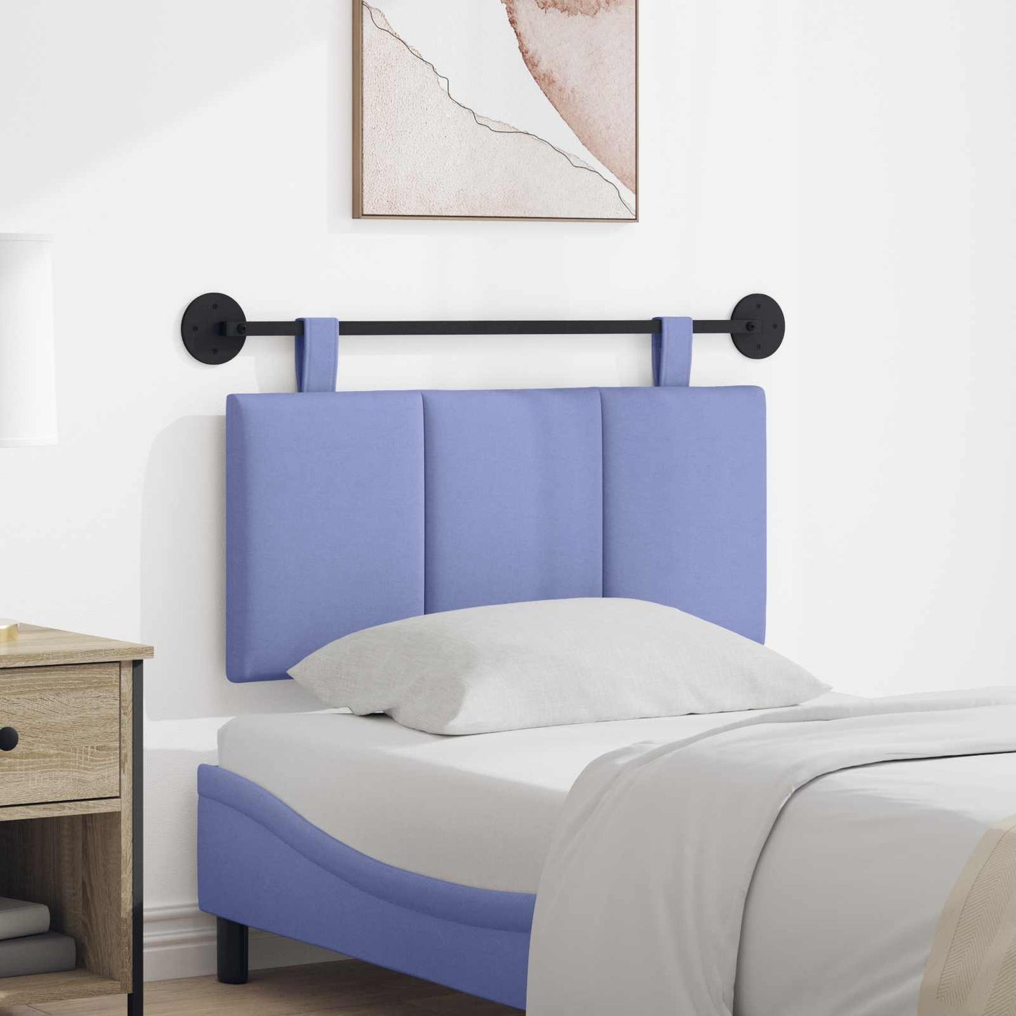 Testata appesa Rigato Blu jeans 90 x 55 x 5 cm Tessuto