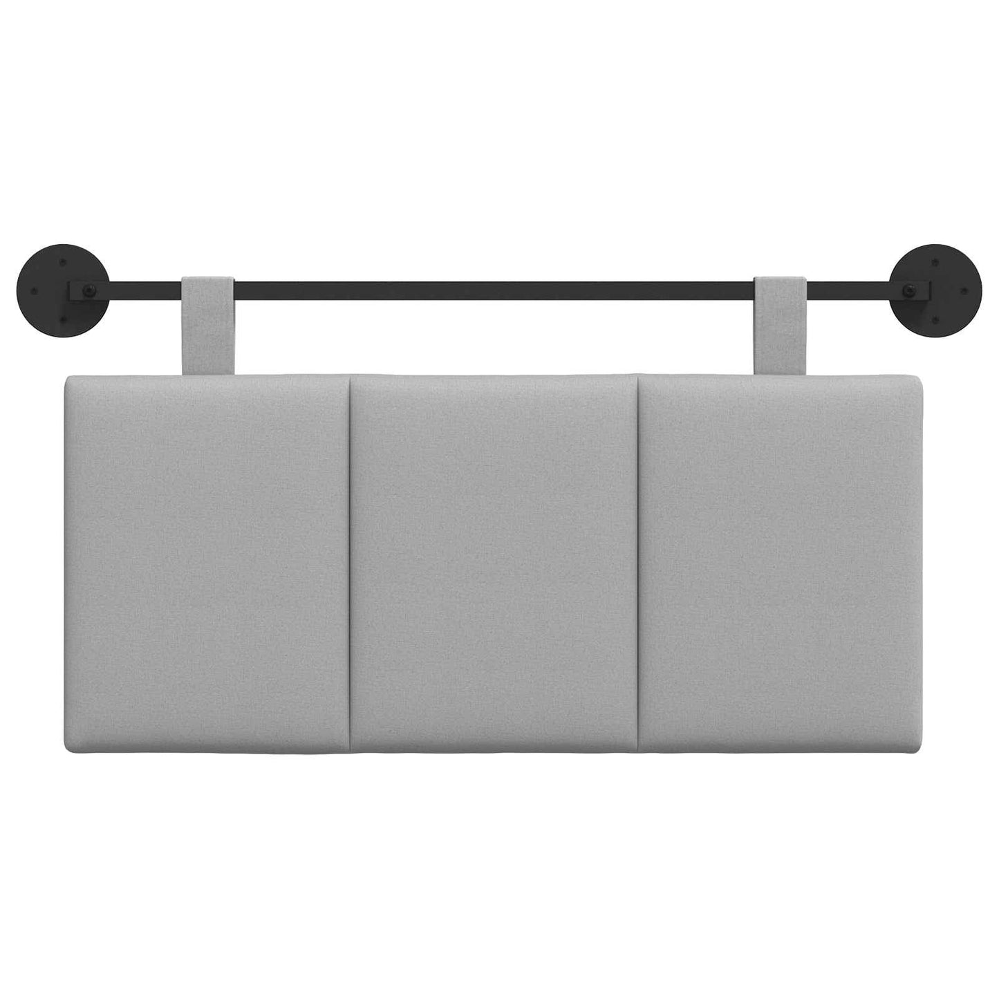 Testata appesa Rigato Grigio Nuvola 100 x 55 x 5 cm Tessuto
