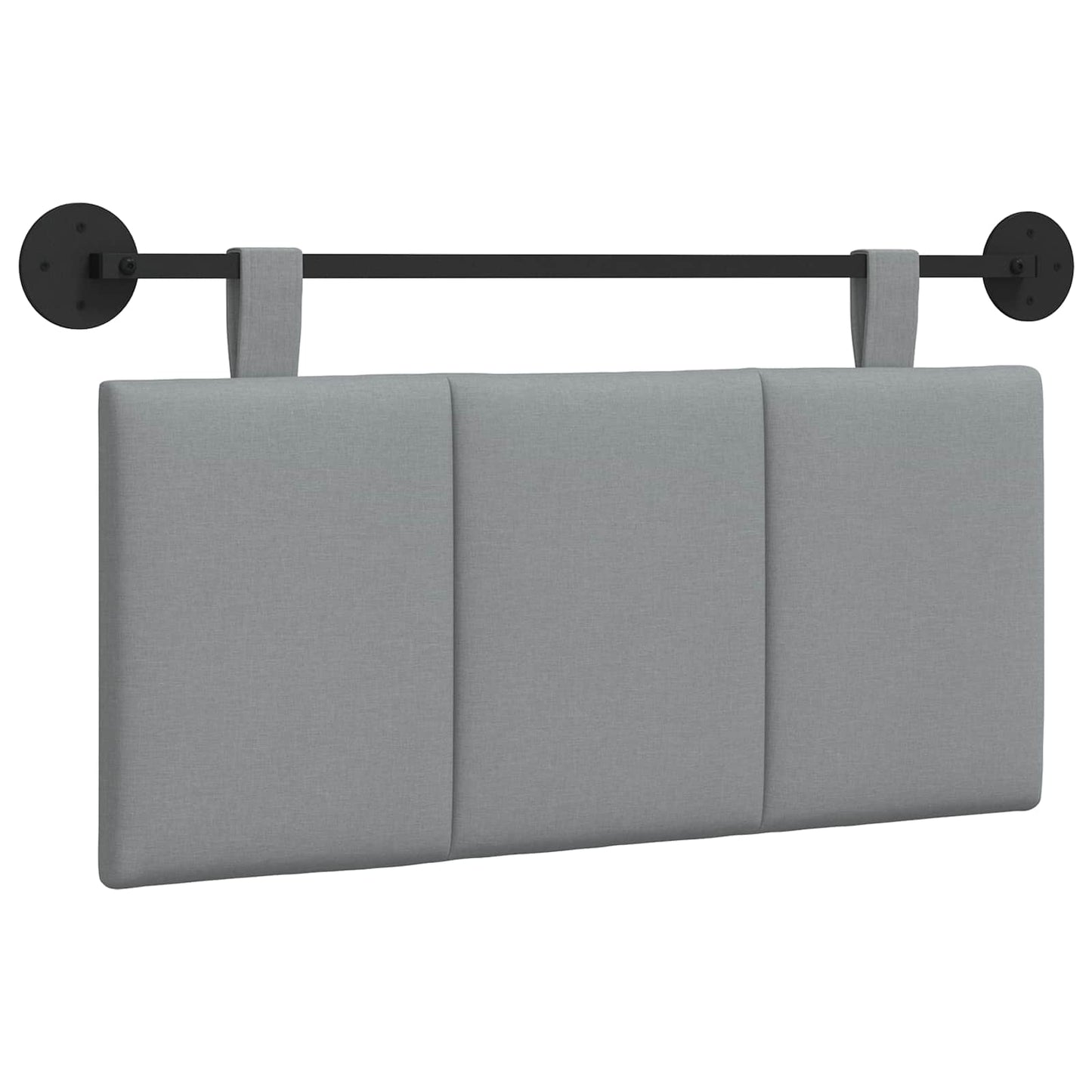 Testata appesa Rigato Grigio chiaro 100 x 55 x 5 cm Tessuto