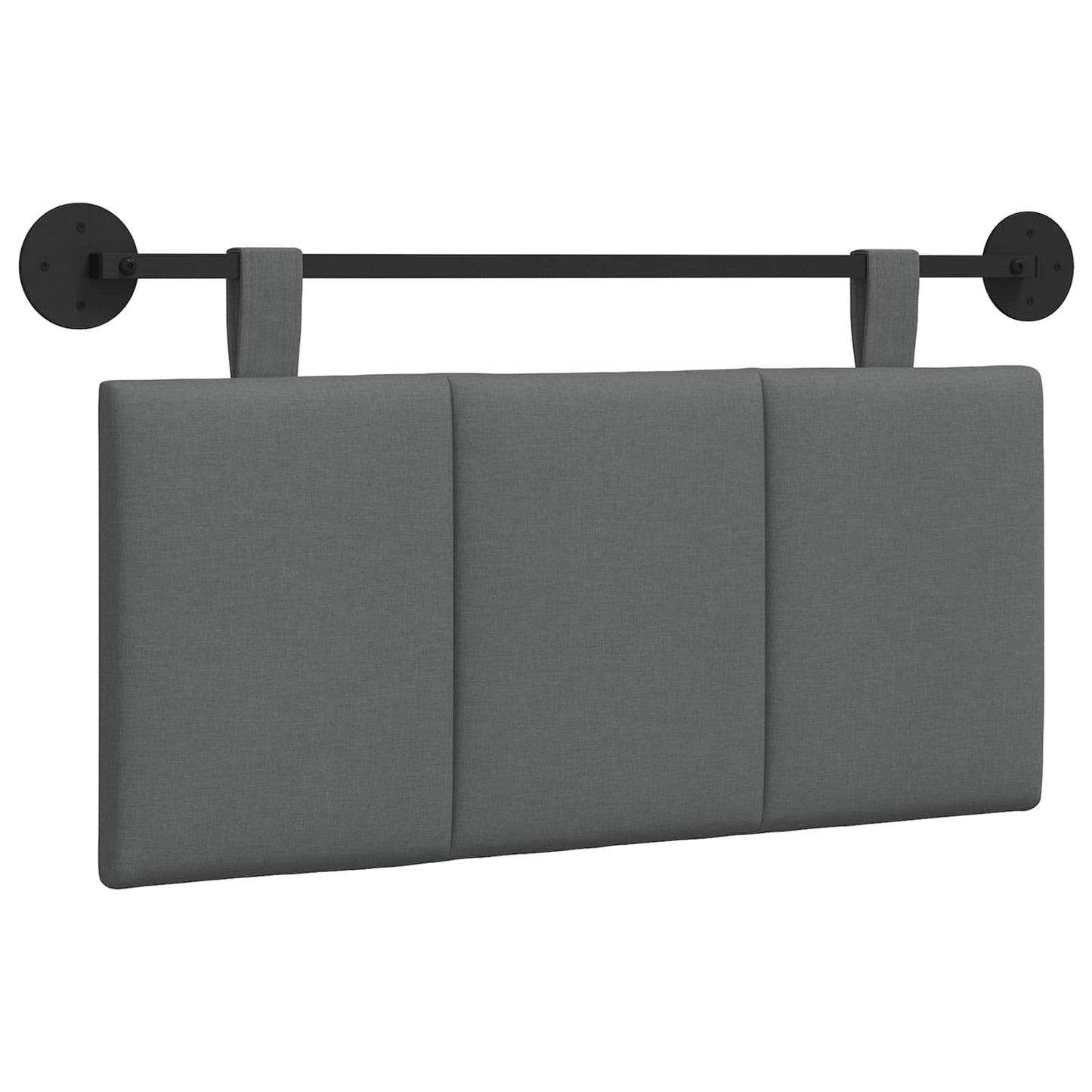 Testata appesa Rigato Grigio scuro 100 x 55 x 5 cm Tessuto
