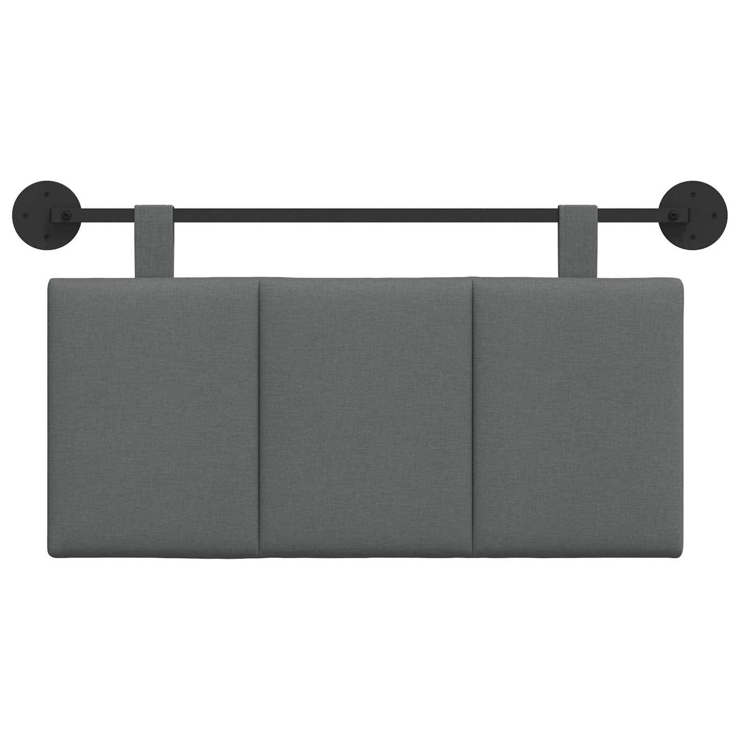 Testata appesa Rigato Grigio scuro 100 x 55 x 5 cm Tessuto