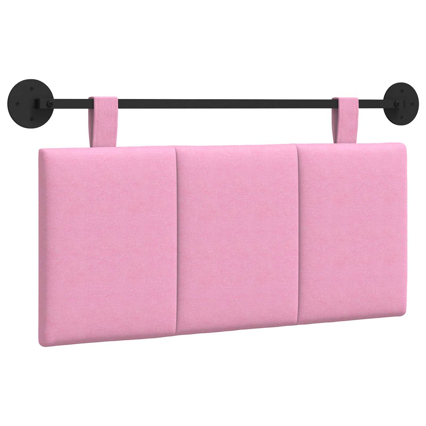 Testata appesa Montaggio a parete Rosa 100 x 55 x 5 cm Tessuto