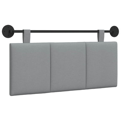 Testata appesa Rigato Grigio chiaro 110 x 55 x 5 cm Tessuto