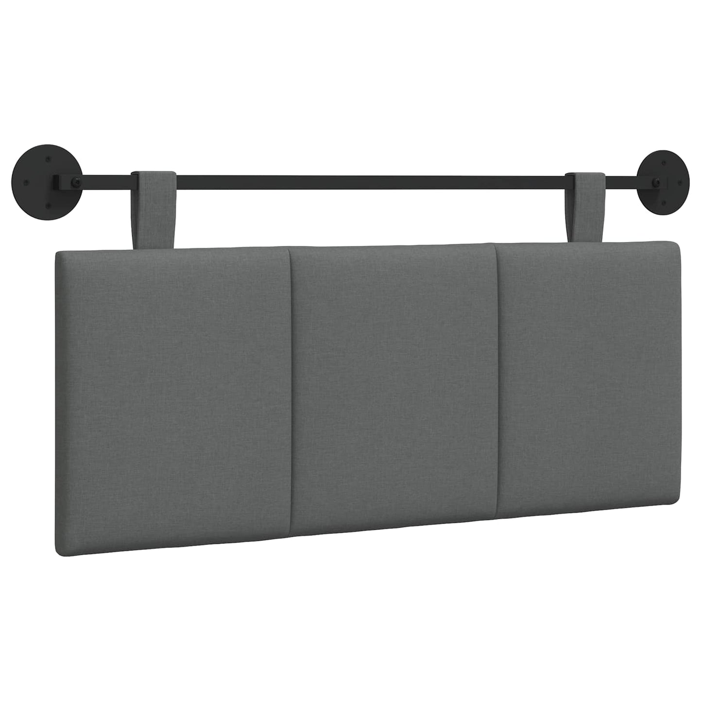Testata appesa Rigato Grigio scuro 110 x 55 x 5 cm Tessuto