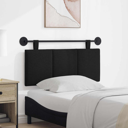 Testata appesa Montaggio a parete Nero 110 x 55 x 5 cm Tessuto