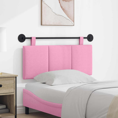 Testata appesa Montaggio a parete Rosa 110 x 55 x 5 cm Tessuto