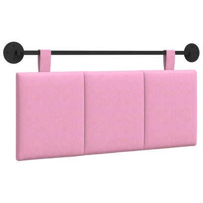 Testata appesa Montaggio a parete Rosa 110 x 55 x 5 cm Tessuto