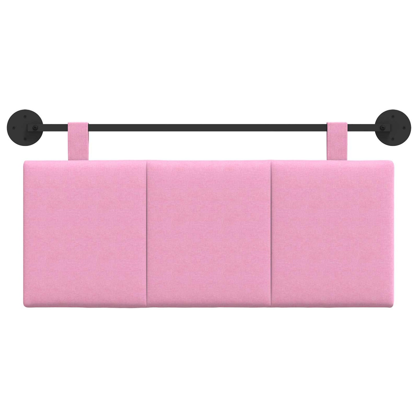 Testata appesa Montaggio a parete Rosa 110 x 55 x 5 cm Tessuto
