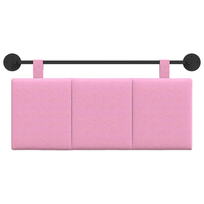 Testata appesa Montaggio a parete Rosa 110 x 55 x 5 cm Tessuto