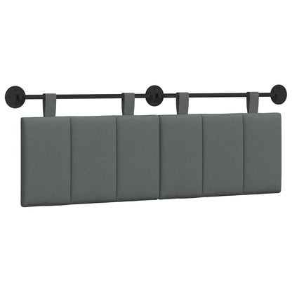 Testata appesa Rigato Grigio scuro 150 x 55 x 5 cm Tessuto