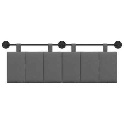 Testata appesa Rigato Grigio scuro 150 x 55 x 5 cm Tessuto