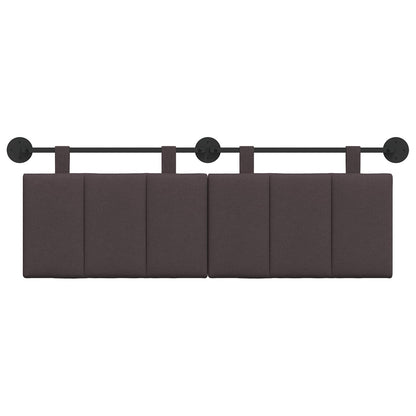 Testata appesa Rigato Marrone Scuro 150 x 55 x 5 cm Tessuto