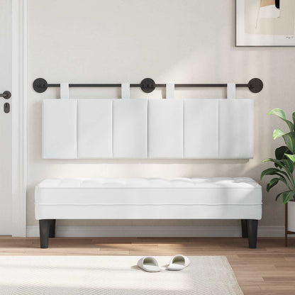 Testata appesa Rigato Bianco 150 x 55 x 5 cm Tessuto