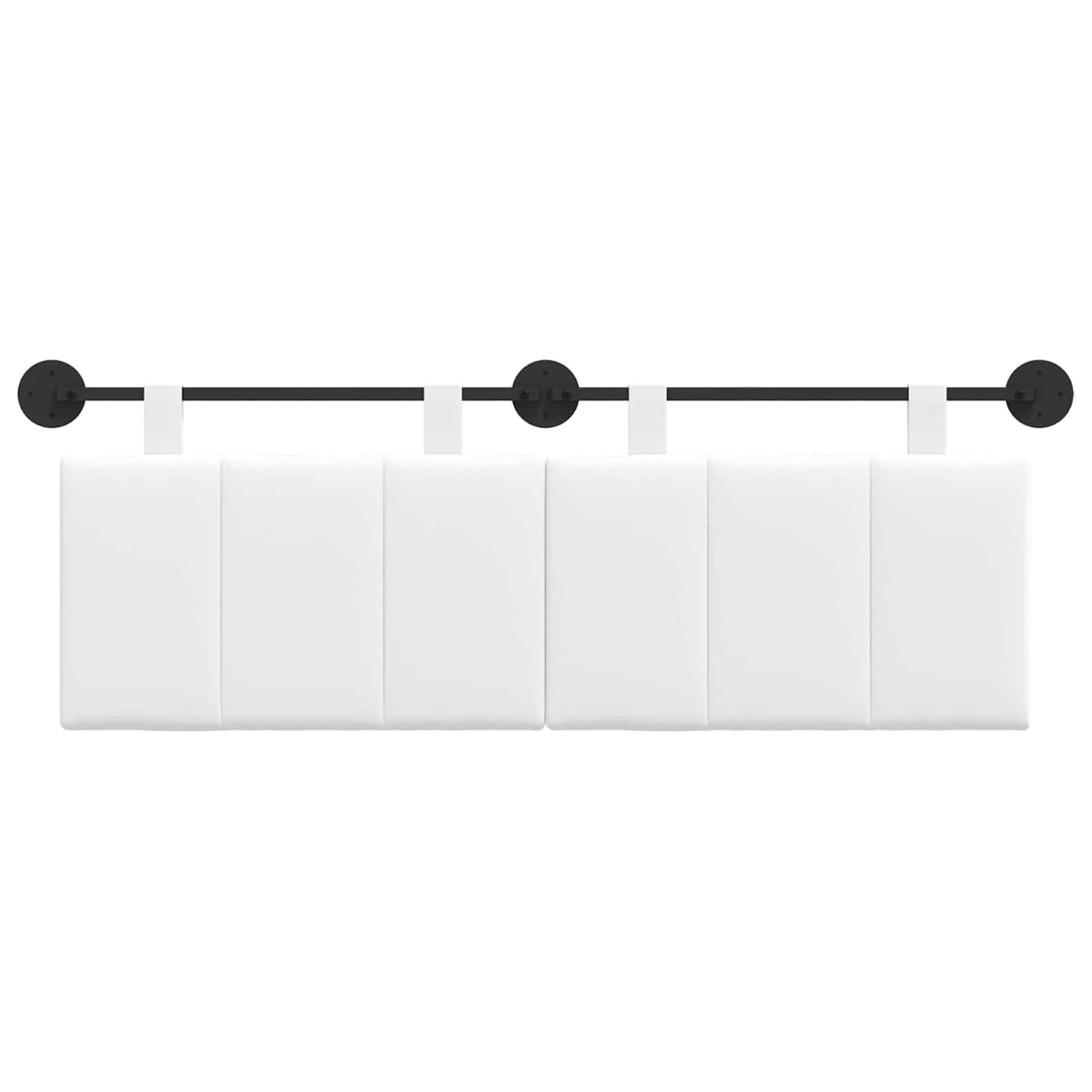 Testata appesa Rigato Bianco 150 x 55 x 5 cm Tessuto
