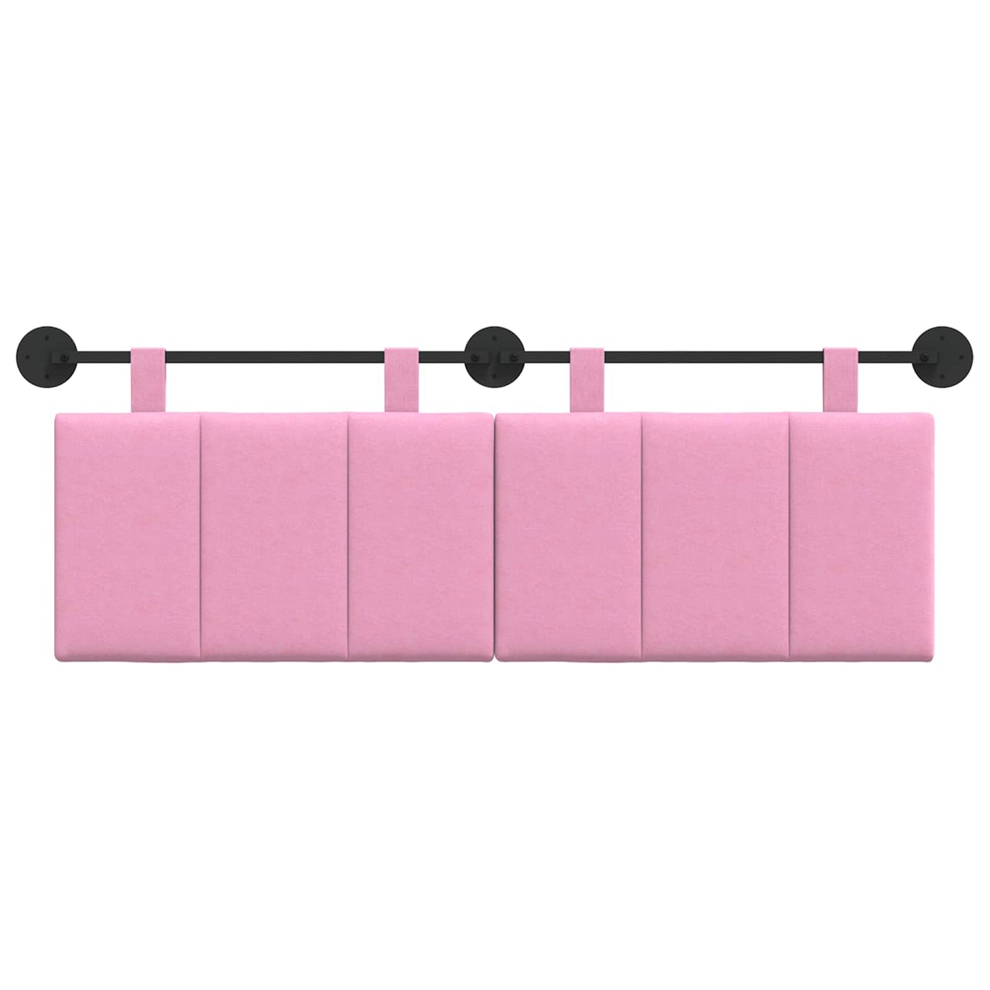 Testata appesa Montaggio a parete Rosa 150 x 55 x 5 cm Tessuto