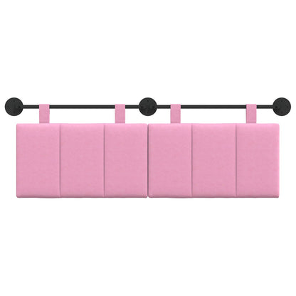Testata appesa Montaggio a parete Rosa 150 x 55 x 5 cm Tessuto