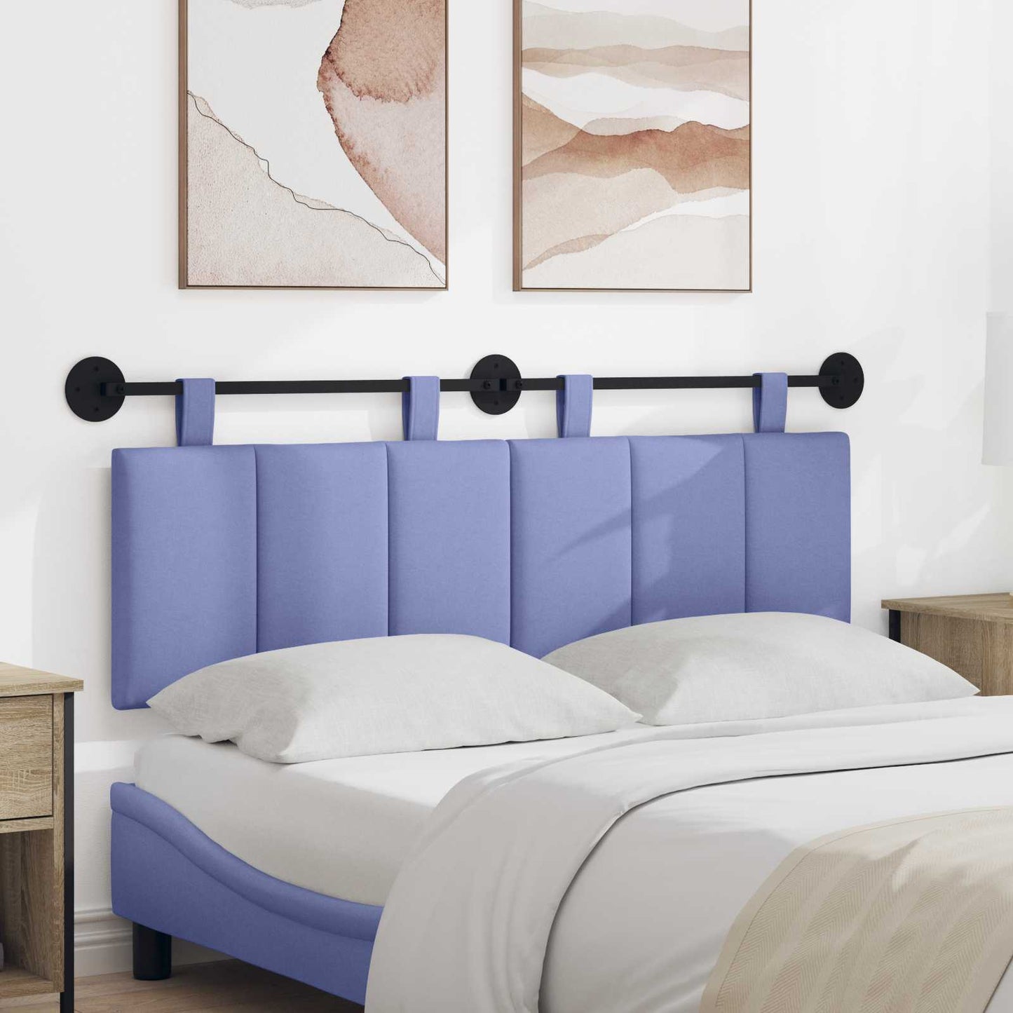 Testata appesa Rigato Blu jeans 150 x 55 x 5 cm Tessuto