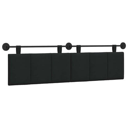 Testata appesa Montaggio a parete Nero 170 x 55 x 5 cm Tessuto