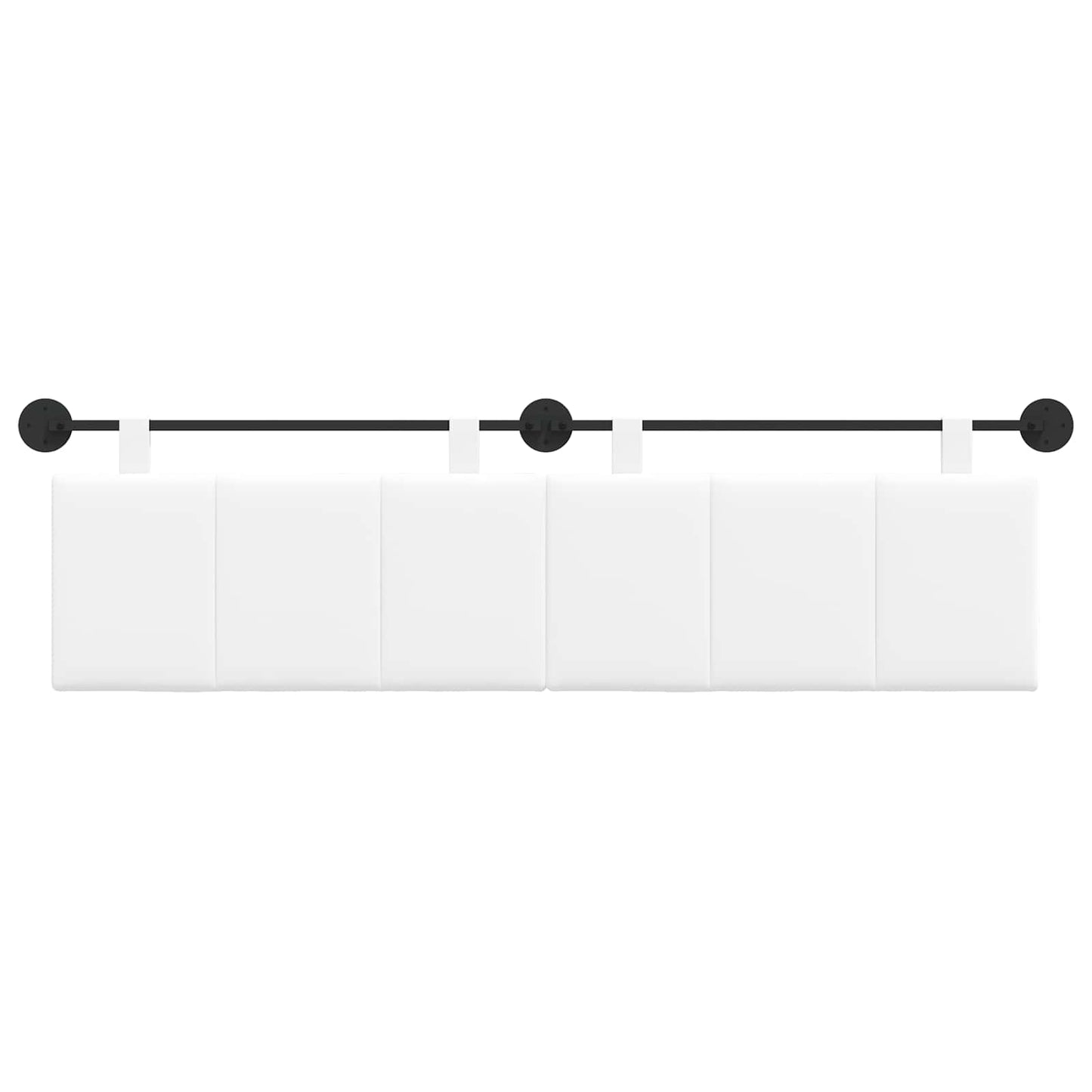 Testata appesa Rigato Bianco 170 x 55 x 5 cm Tessuto