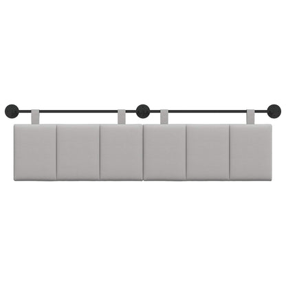 Testata appesa Rigato Grigio Nuvola 190 x 55 x 5 cm Tessuto