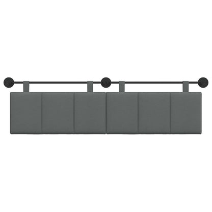 Testata appesa Rigato Grigio scuro 190 x 55 x 5 cm Tessuto