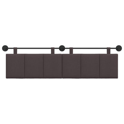 Testata appesa Rigato Marrone Scuro 190 x 55 x 5 cm Tessuto