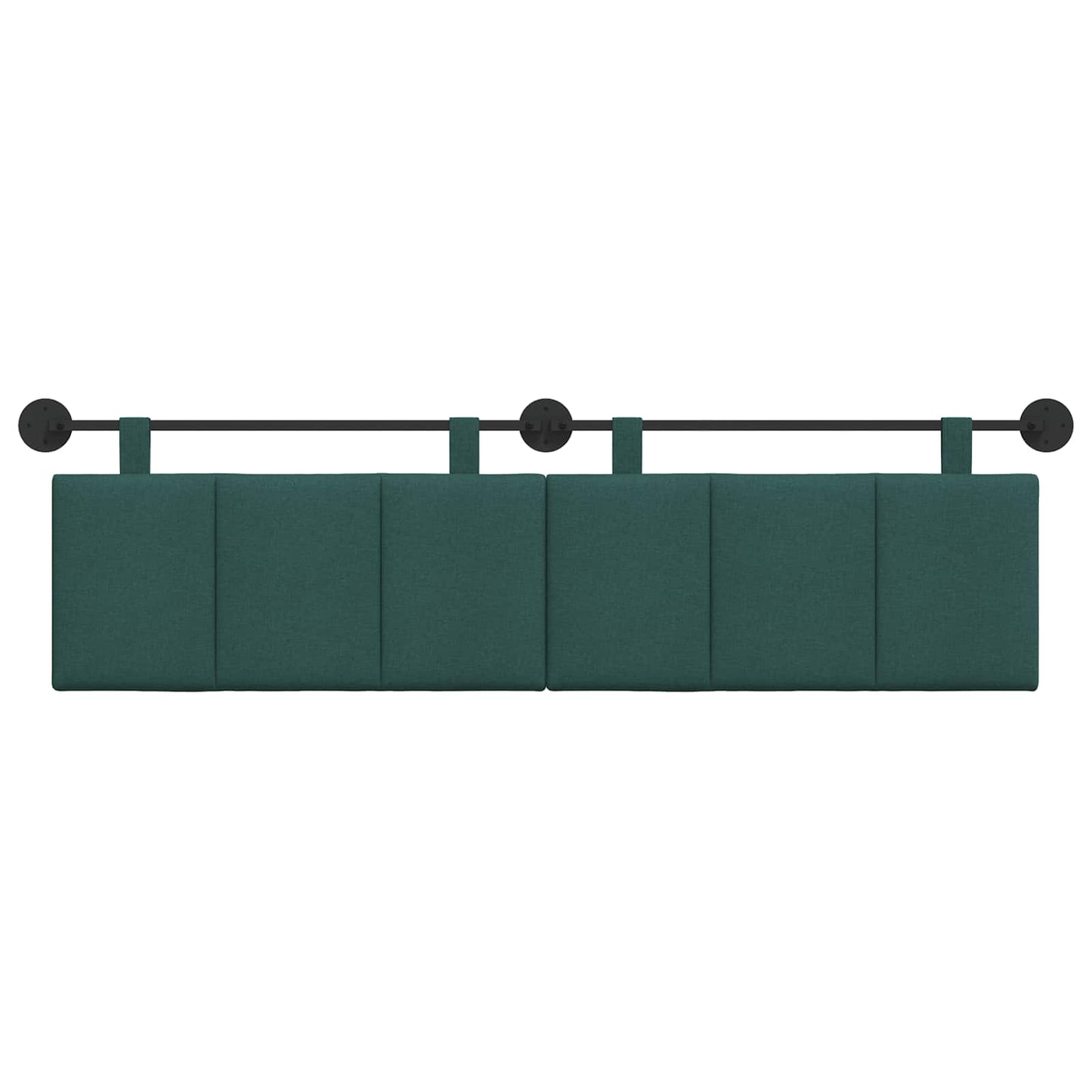Testata appesa Rigato Verde Scuro 190 x 55 x 5 cm Tessuto