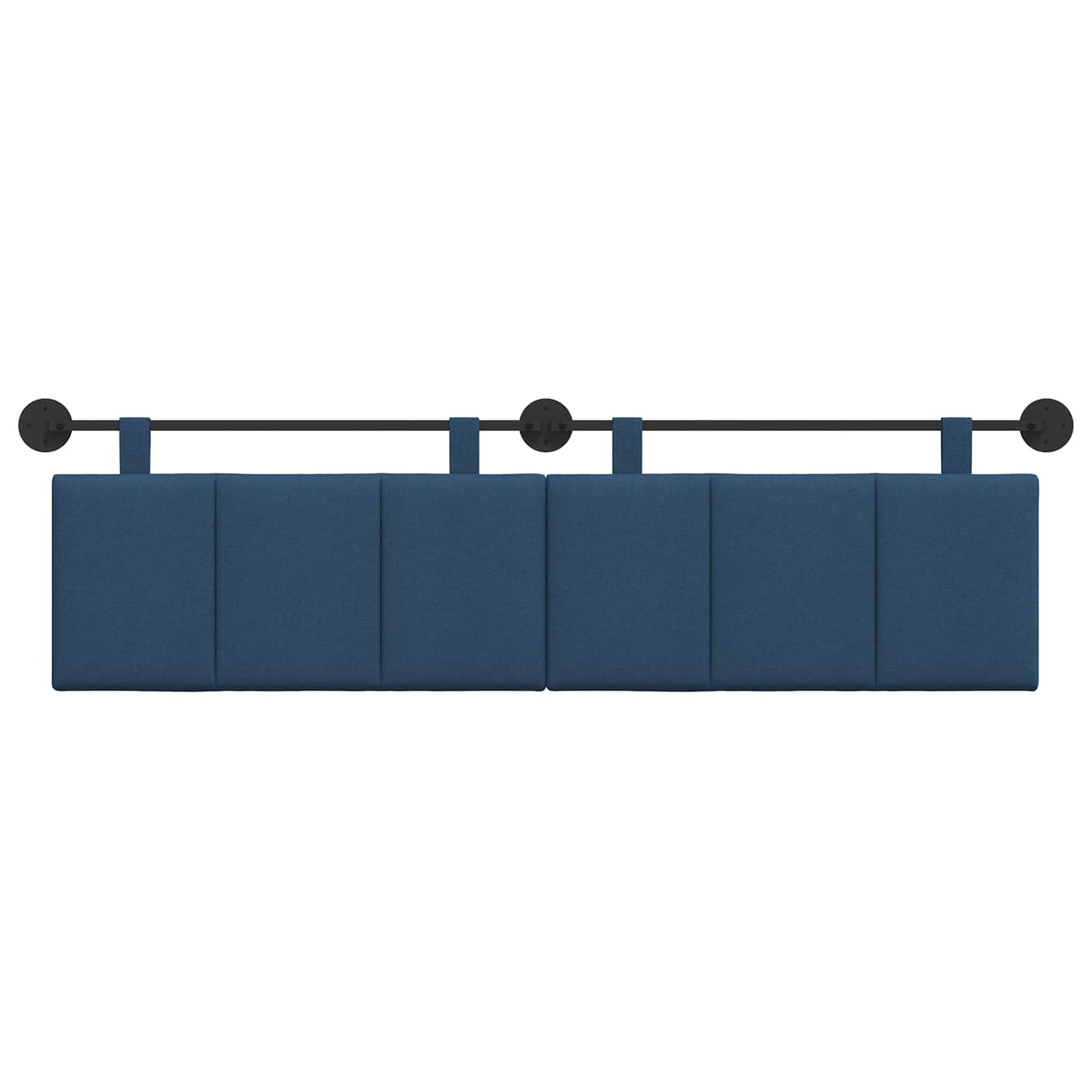 Testata appesa Montaggio a parete Blu 190 x 55 x 5 cm Tessuto