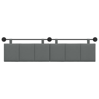 Testata appesa Rigato Grigio scuro 210 x 55 x 5 cm Tessuto